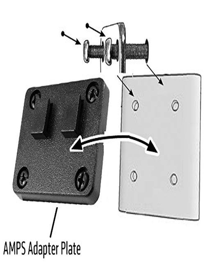 ChargerCity 25mm/1" inch Ball socklet to AMPs Connection Adapter + Dual T Plate for 1" inch Ball Connection Mount and Arkon Robust Series Mount (25mm-AMPS-2T) - Image 5